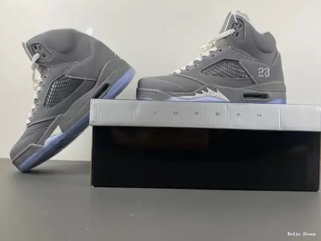 Bmlin Shoes Air Retro Wolf Grey Jordan 5 136027-005 0623